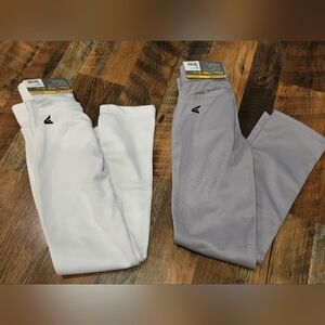 3 New Pair youth XS Easton baseball pants grey/ white